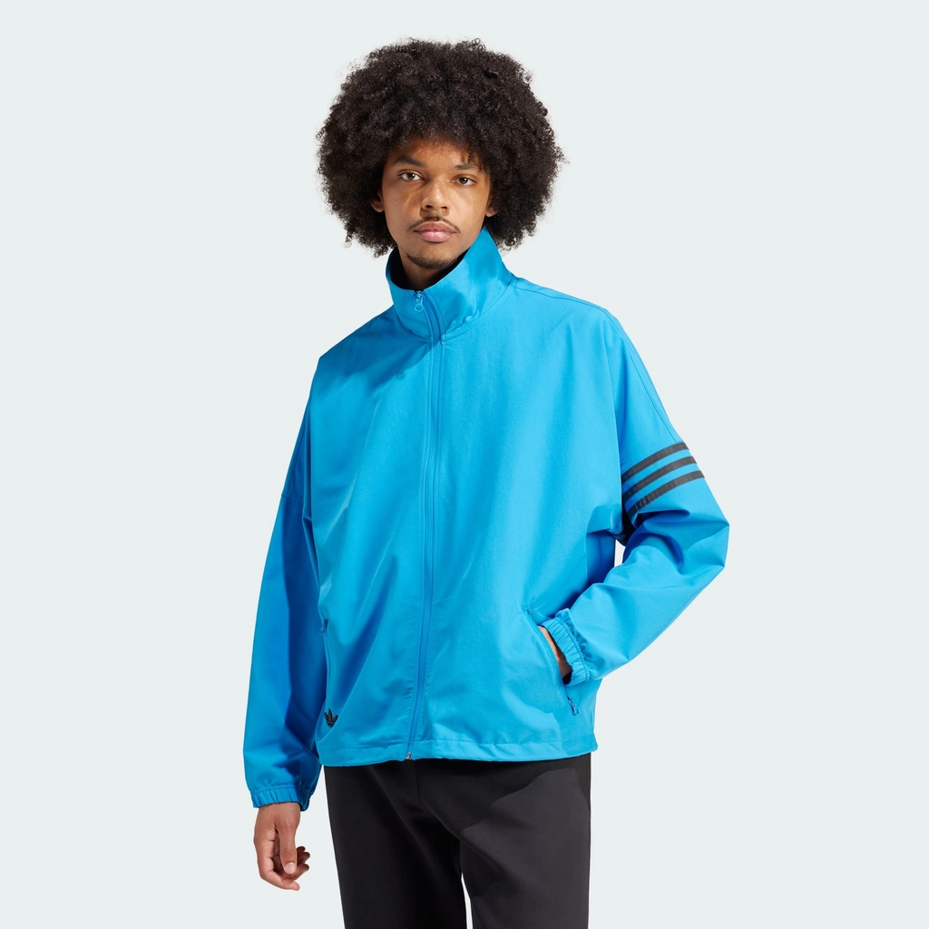 Adidas Originals Mens Street Neuclassics Track Top - Blue Recycled Material - Size Small